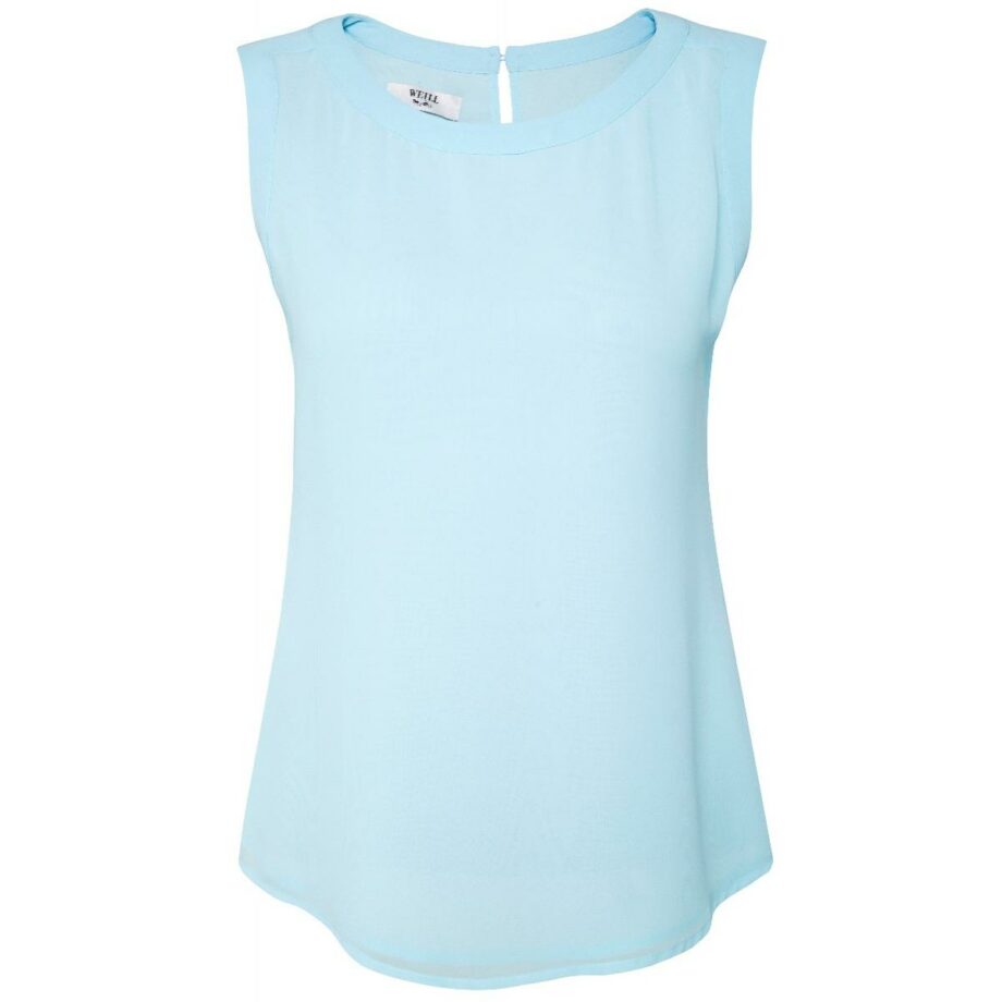 Sleeveless top with zipper