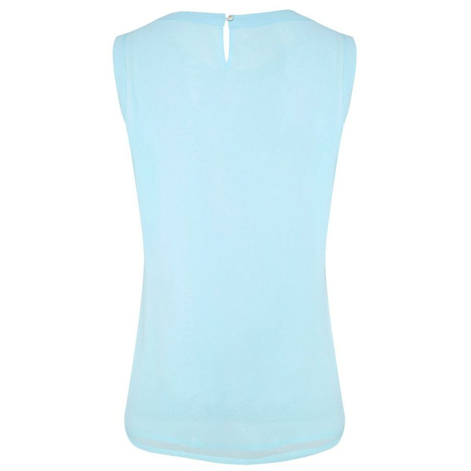 Sleeveless top with zipper