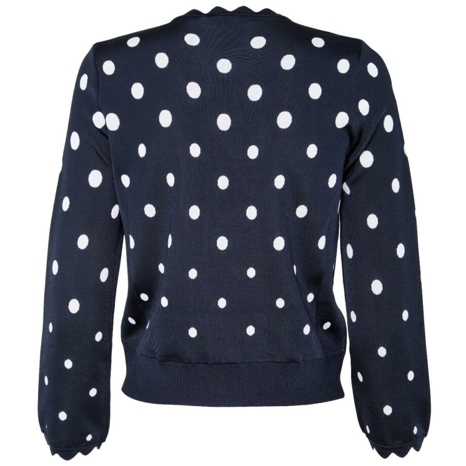 Knit bolero with polka dots