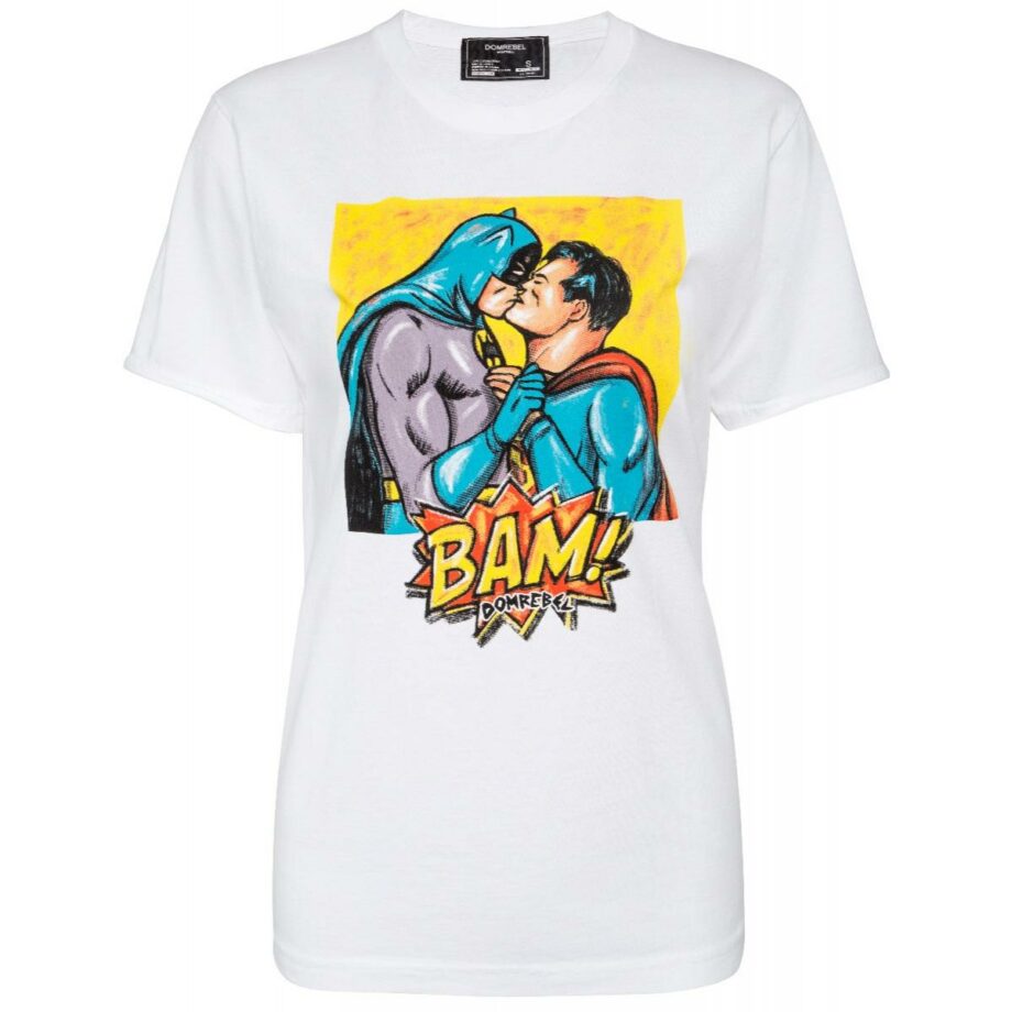 Unisex-Shirt with Batman and Superman print