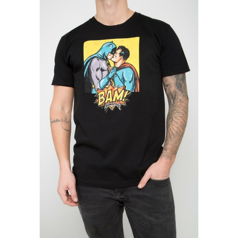 Unisex-Shirt with Batman and Superman print