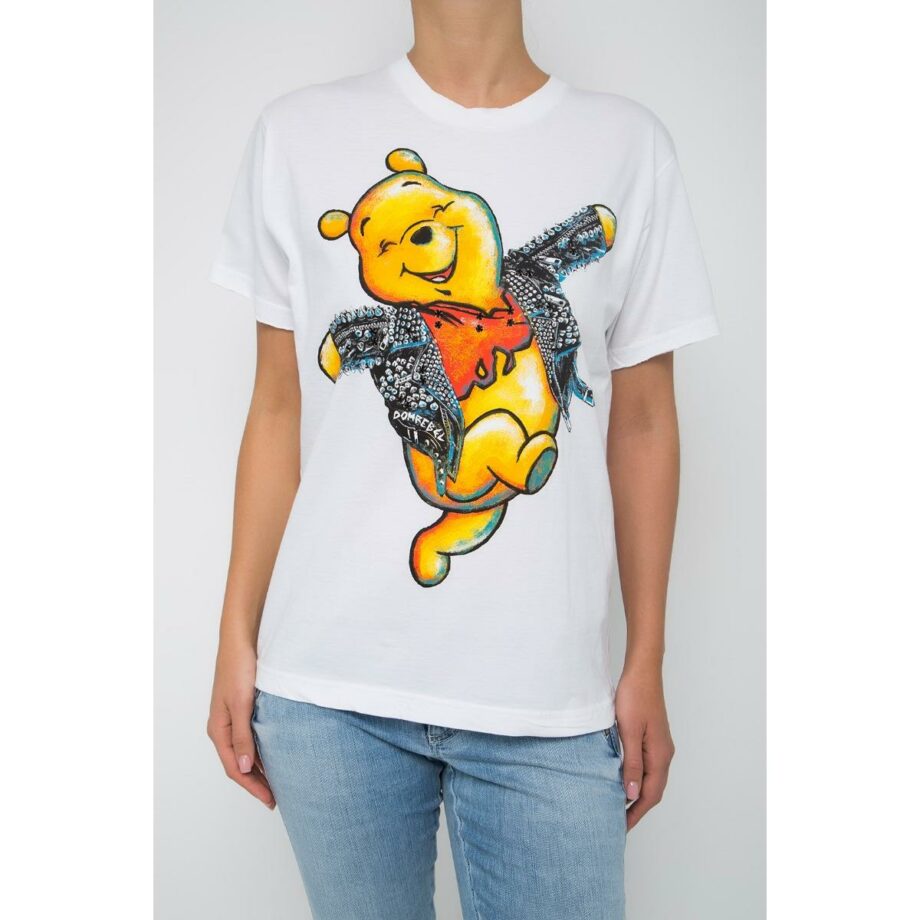 Unisex-Shirt with Winnie-Pooh print and Swarovski rhinestones