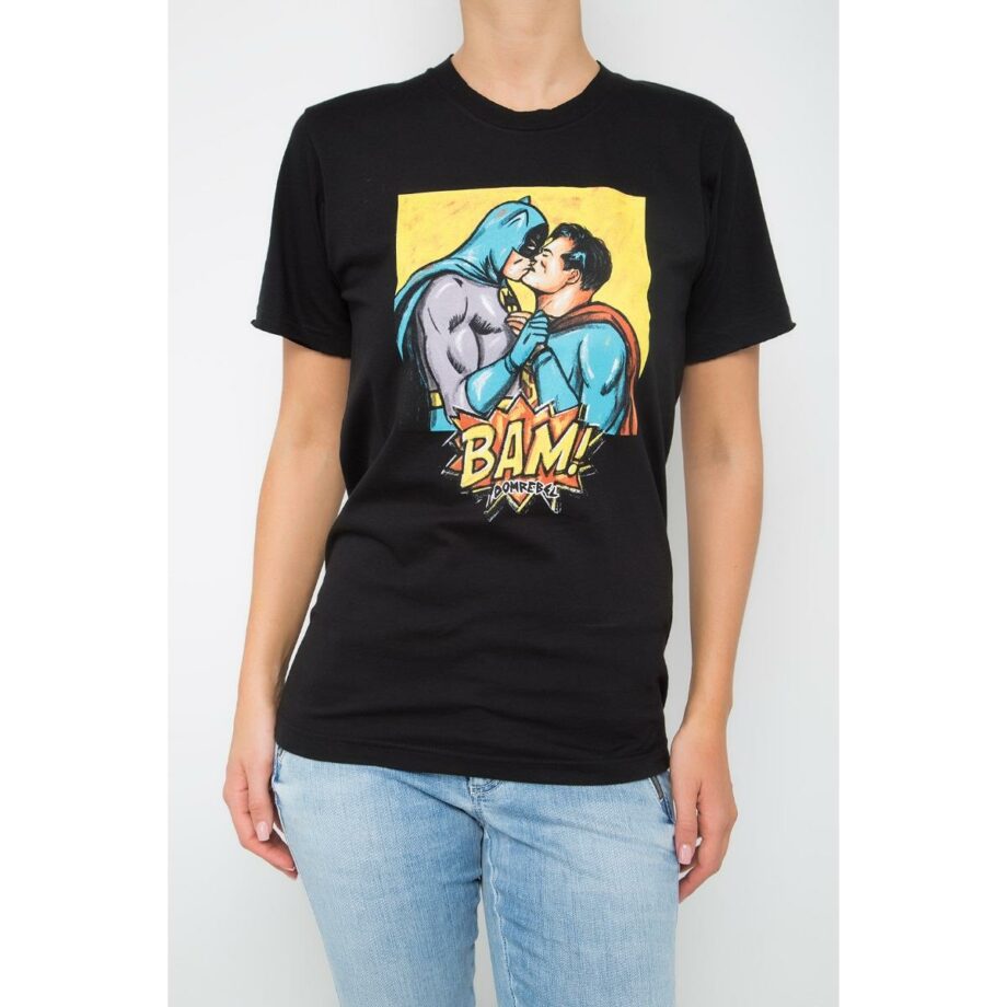 Unisex-Shirt with Batman and Superman print