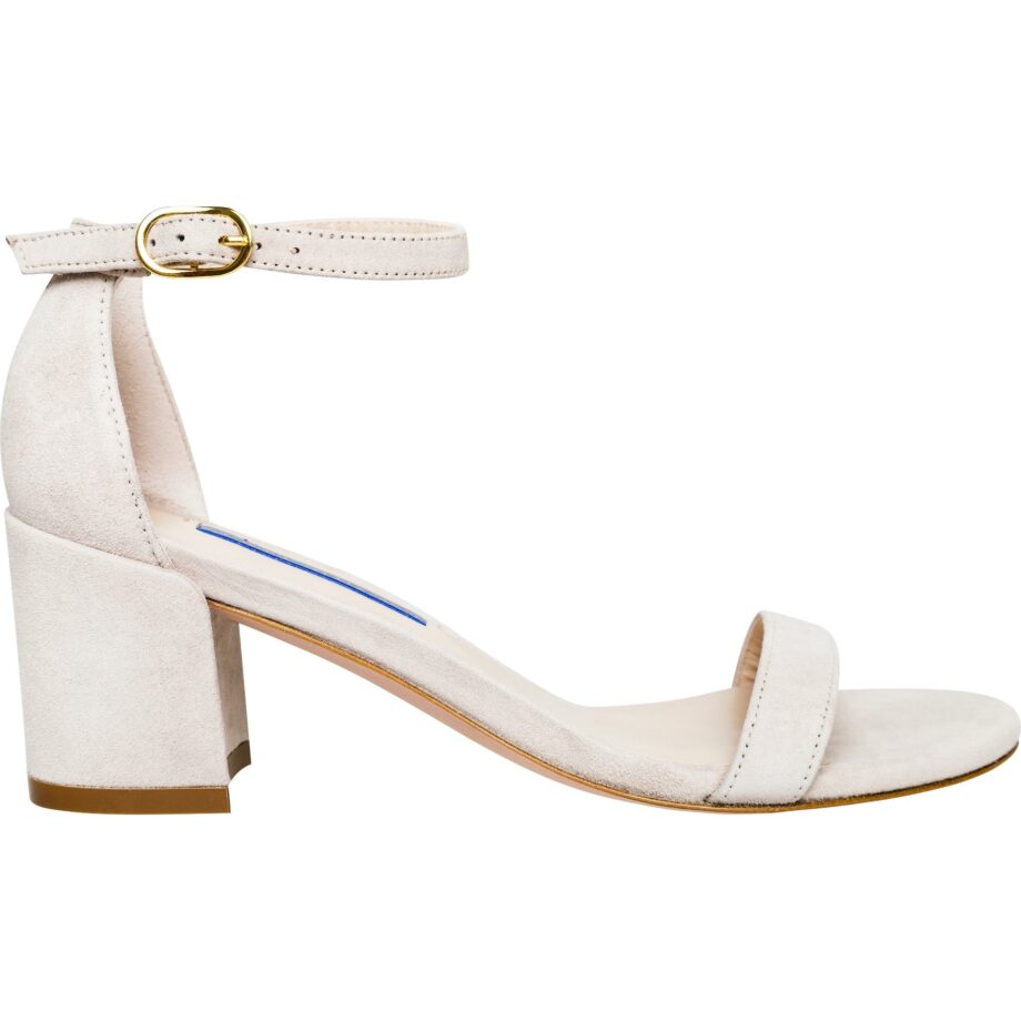 Sandals with cuban heel and ankle strap