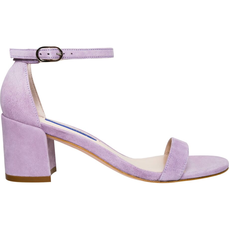 Sandals with cuban heel and ankle strap
