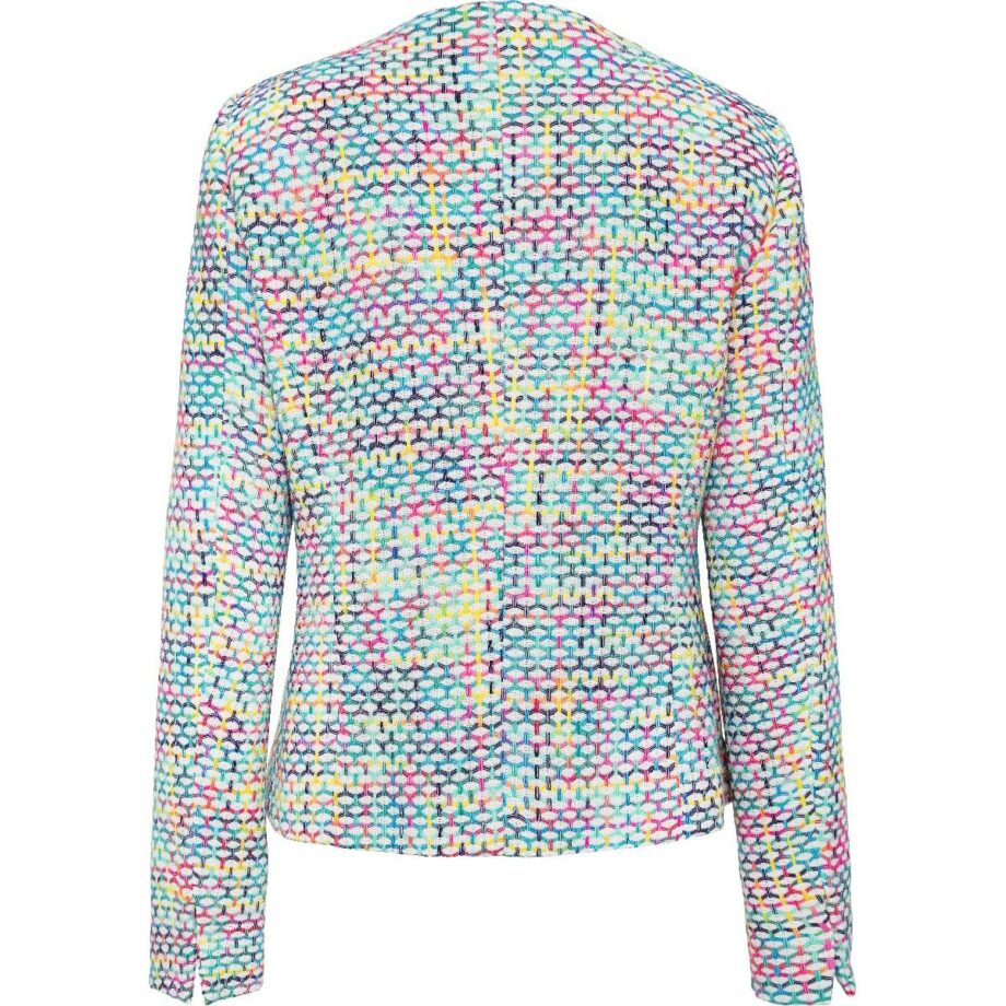 Slightly tapered blazer without collar