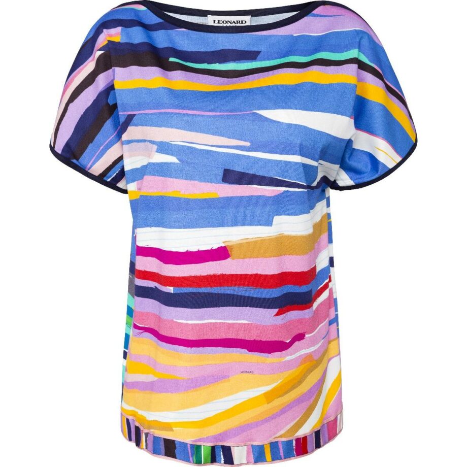 Cotton t-shirt with straight cut