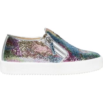 Metallic sneakers with zipp-details
