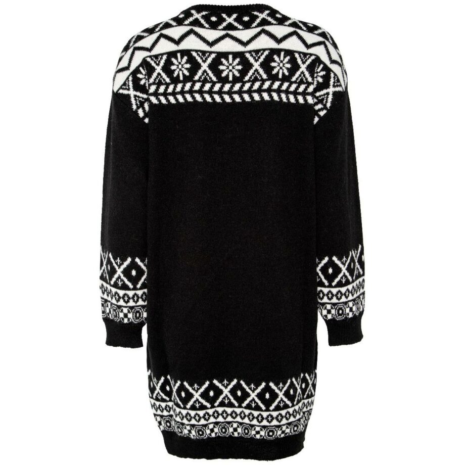 Short knit dress with teddy print