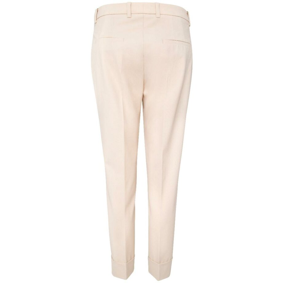 7/8-length stretch pants with tucks