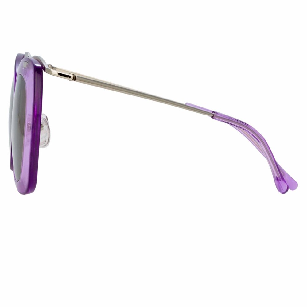 Sonnenbrille mit Cat-Eye-Rahmen und Kontrastfarbe-166729