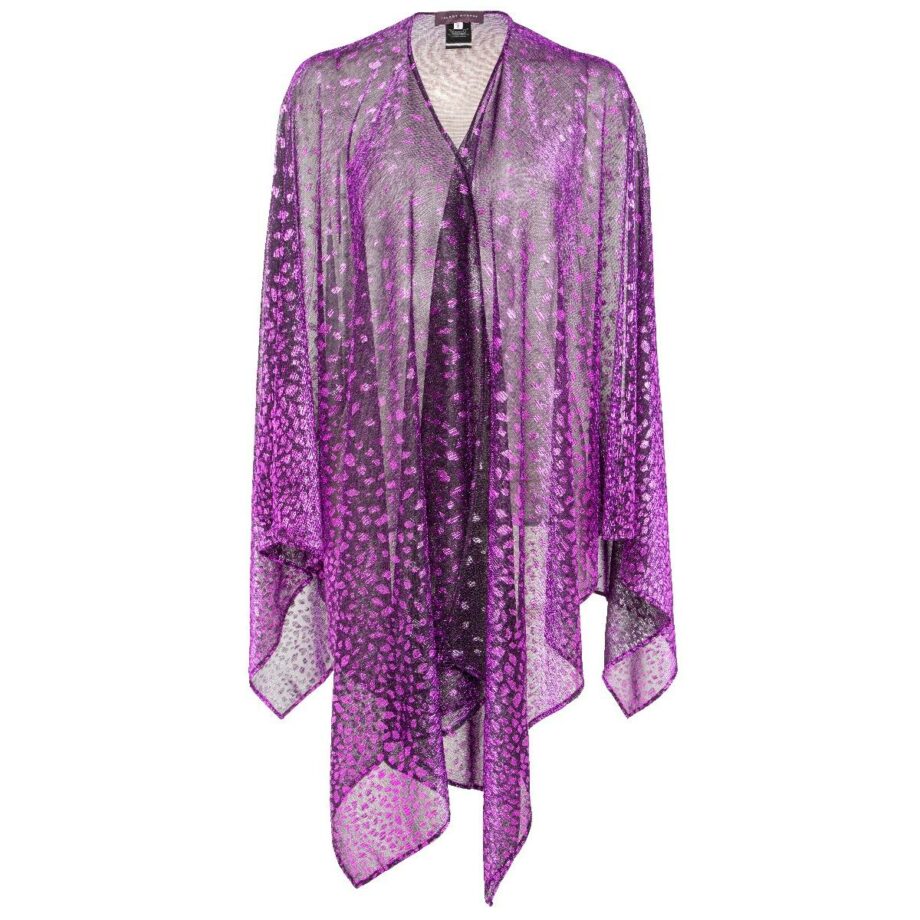 Semitransparent metallic cape