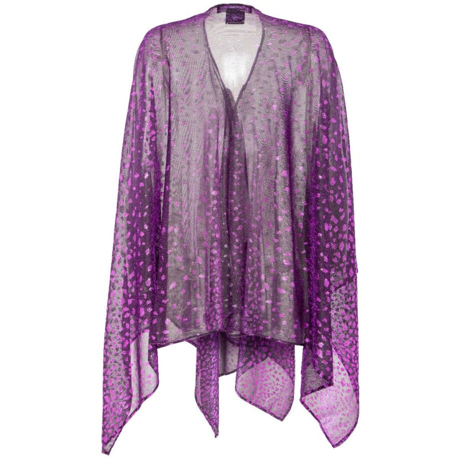 Semitransparent metallic cape