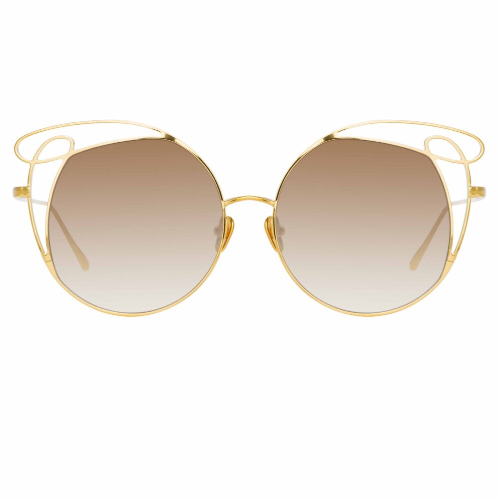 Oversized-Sonnenbrille aus Titan und speziellem vergoldetem Rahmen -166770