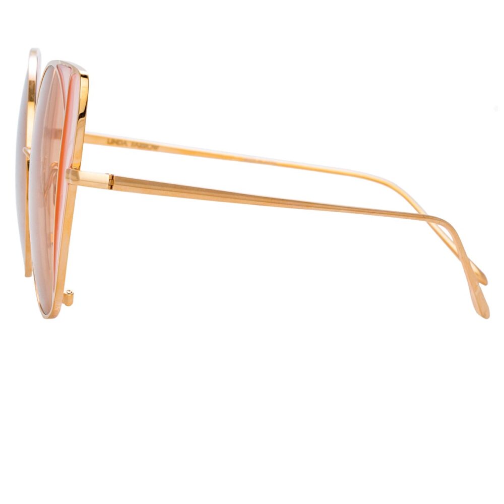 Vergoldete Sonnenbrille mit Cat-Eye-Rahmen-166846