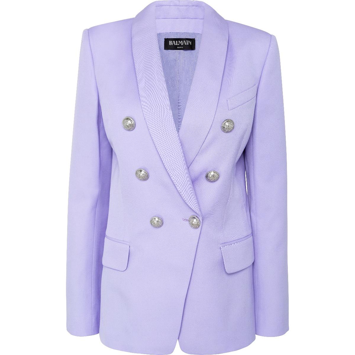 lilac balmain blazer