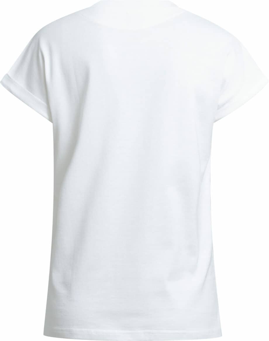 Cotton t-shirt with breast pocket and contrast color seam