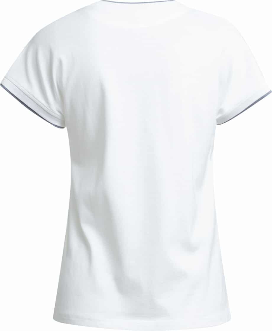 Cotton t-shirt with contrast color seams