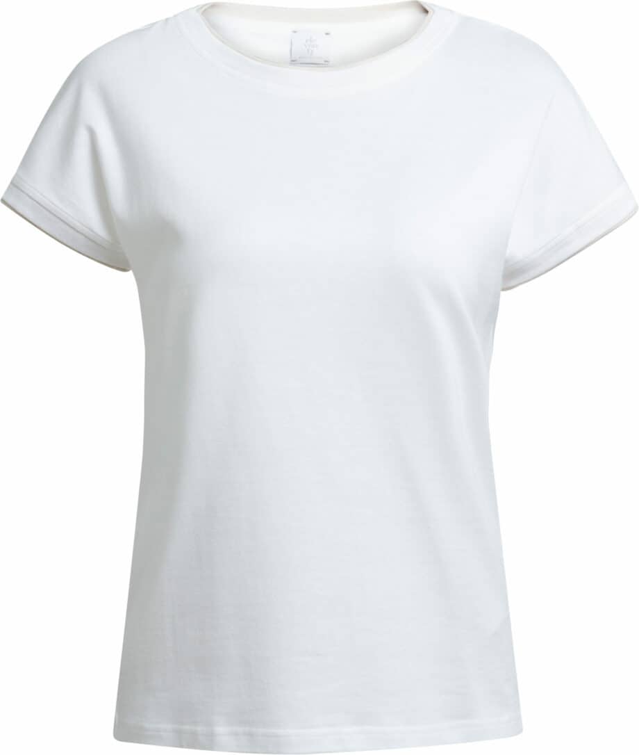 Cotton t-shirt with contrast color seams