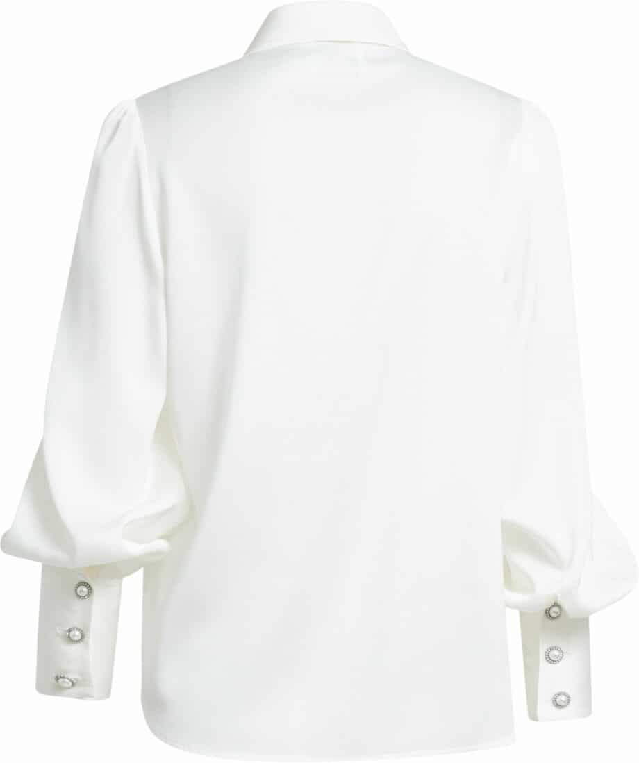 Silk blouse with long sleeves