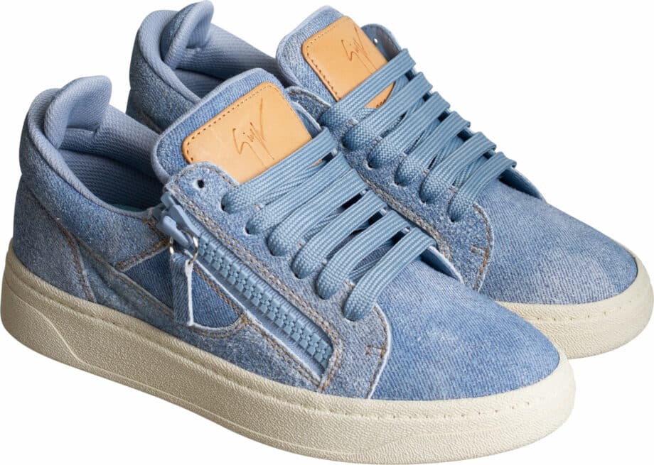 Denim Sneaker with zipper detail