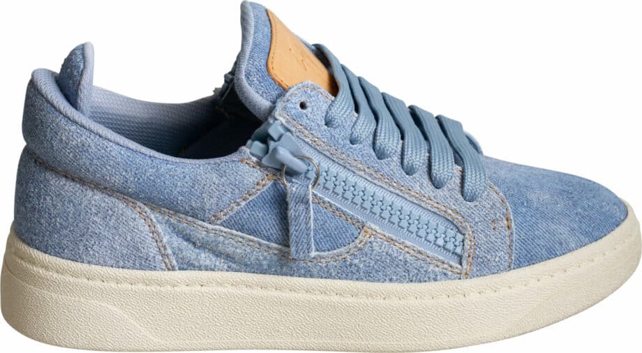 Denim Sneaker with zipper detail