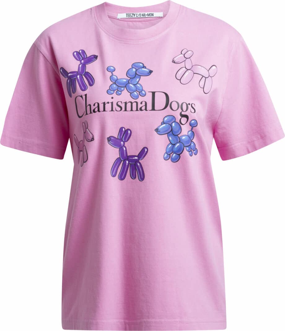 T-Shirt aus Baumwolle mit Charisma Dogs Print