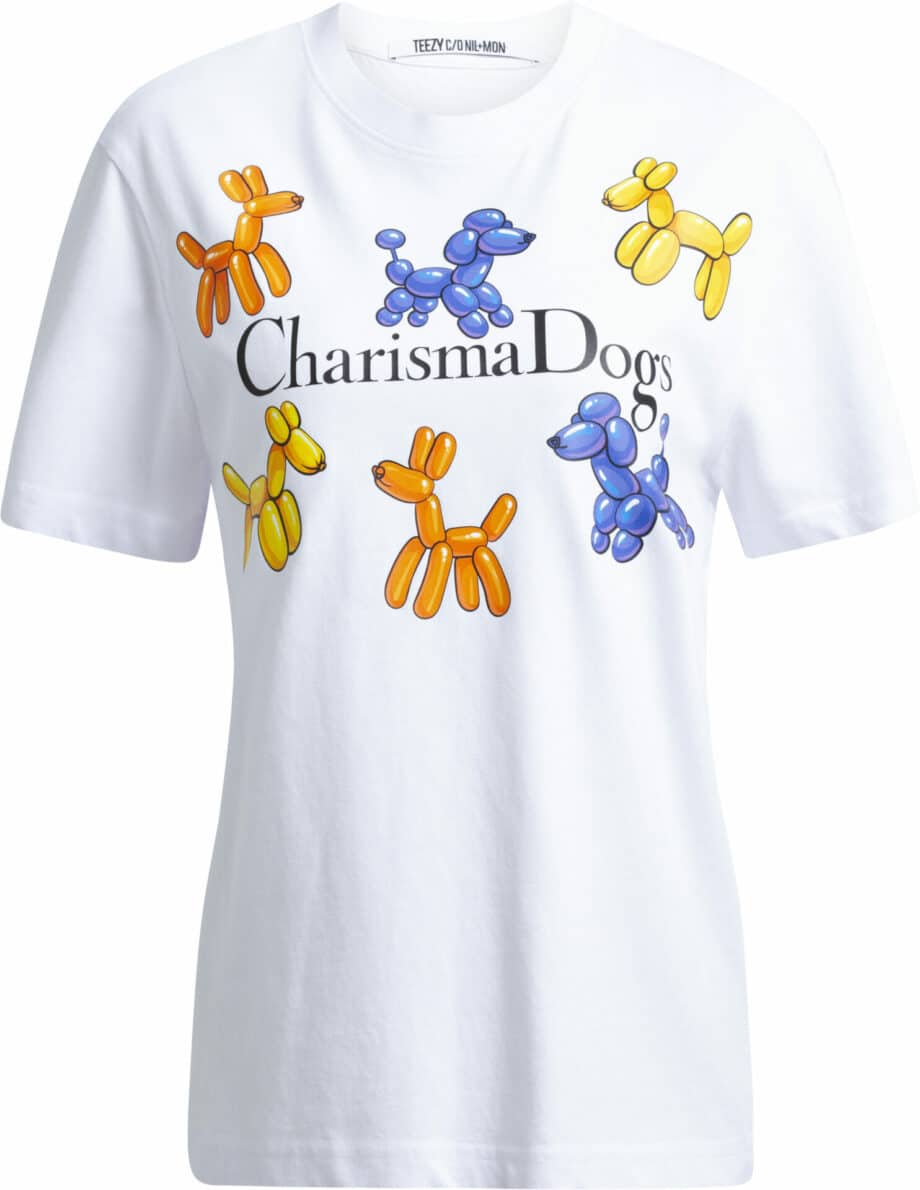 T-Shirt aus Baumwolle mit Charisma Dogs Print