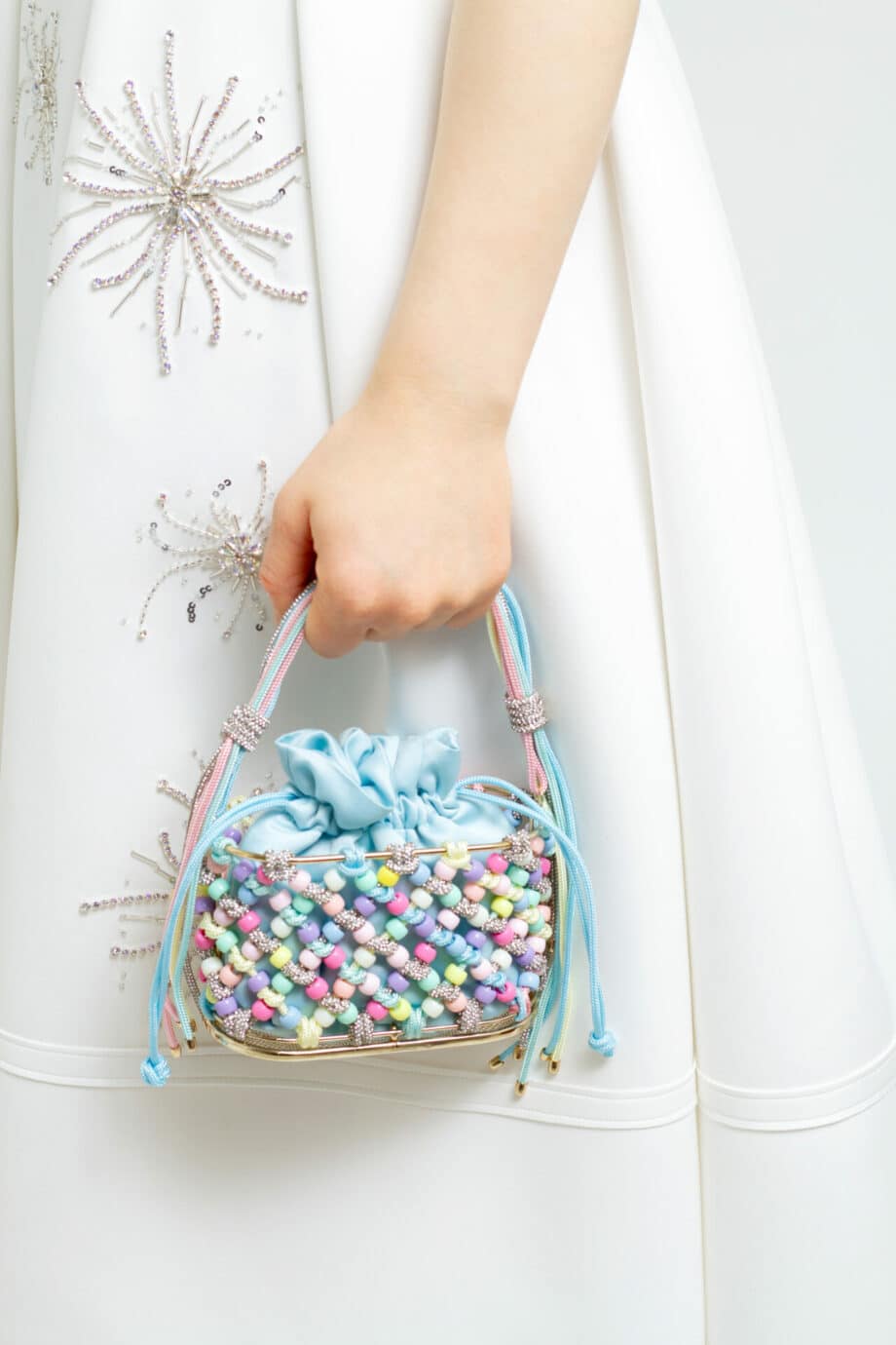 Mini-Bag with colorful rhinestone details