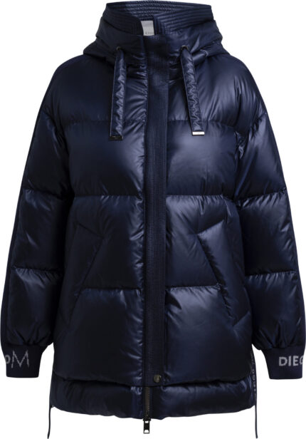 Down jacket with hood