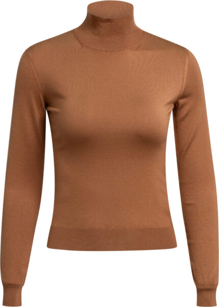 Kurzer Rollkragenpullover mit langem Arm