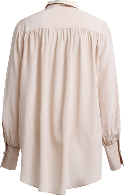 Silk Blouse with Concealed Button Border - Image 3