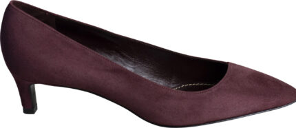 Suede pumps with kitten heel - Image 3