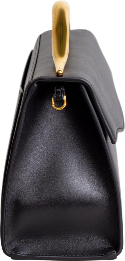 Leder Henkeltasche mit Metallhenkel – Bild 3