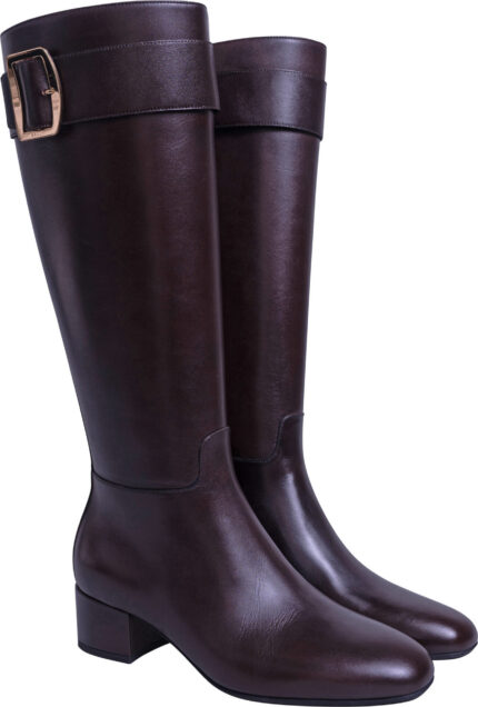 Lederstiefel mit kleinem Blockabsatz – Bild 8