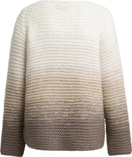 Cashmere Pullover im Farbverlauf mit V-Ausschnitt – Bild 3