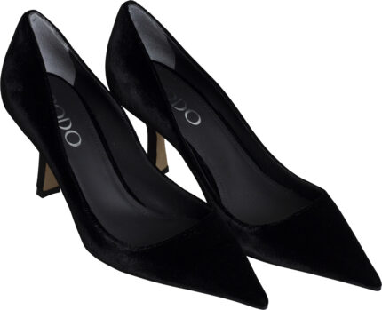 Verloursleder Pumps mit spitzer Zehenkappe – Bild 2