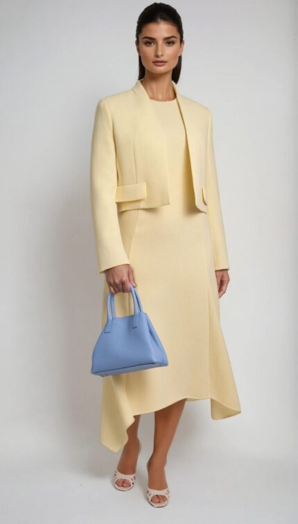 Kleine Trapez-Handtasche aus genarbtem Nappaleder – Bild 2