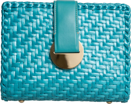 Geflochtene Mini-Shoulderbag mit Metalldetail – Bild 3