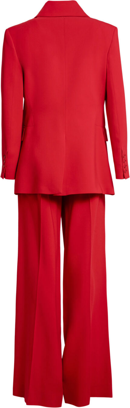 Hosenanzug-Set aus Viskose-Stretch mit Longblazer und Wide-Leg-Hose – Bild 3