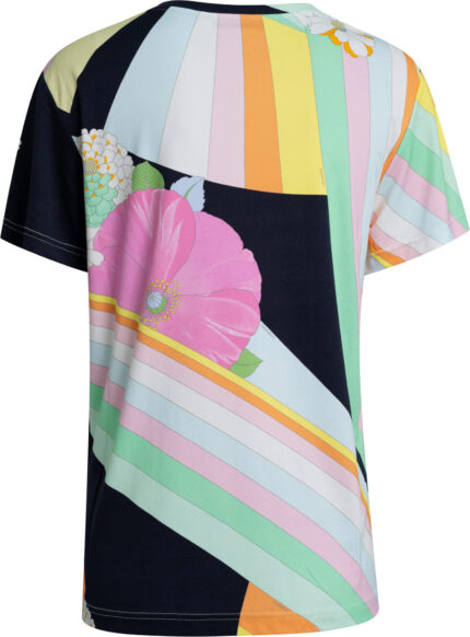 Shirt mit ikonischem Allover-Print, Rundhalsausschnitt und kurzen Ärmeln – Bild 5
