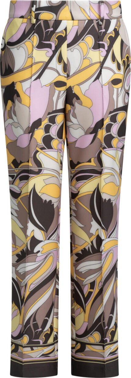 Gemusterte Hose mit geradem Bein