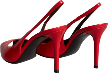 Slingback-Peep-Toe-Pumps mit Stilettoabsatz – Bild 3