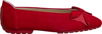 Veloursleder-Ballerinas mit Zierschleife – Bild 5