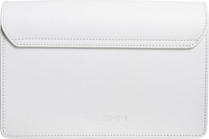 Elegante Schultertasche aus glattem Leder mit Überschlag – Bild 4