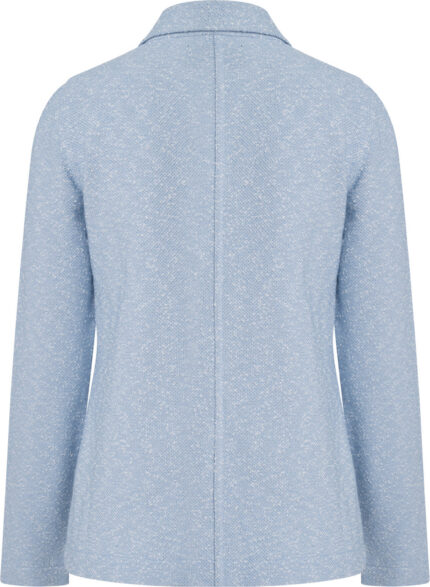 Baumwoll-Blazer in strukturierter Weboptik mit Reverskragen – Bild 3