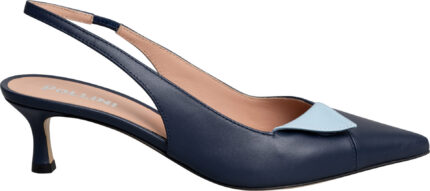 Elegante Slingback-Pumps aus Glattleder mit 5 cm Absatz