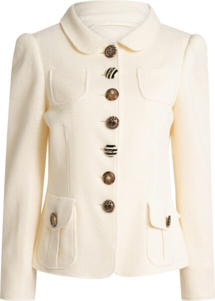 Strukturierter Blazer mit Schmuckknöpfen