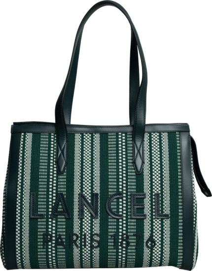 Structured Tote Bag with Woven Texture and Logo Embossing<br/>