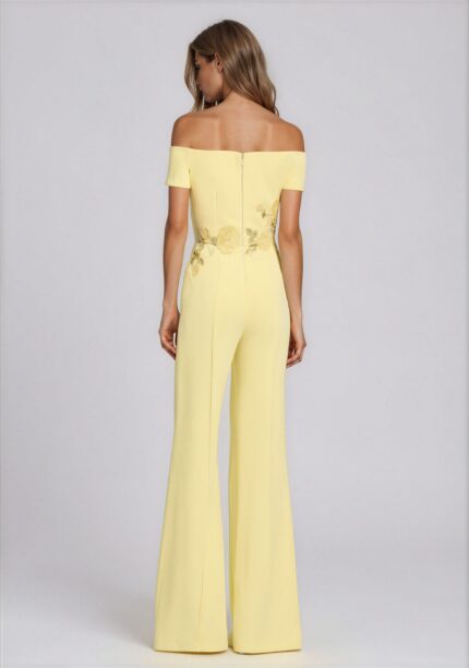Jumpsuit mit floraler Stickerei – Bild 3